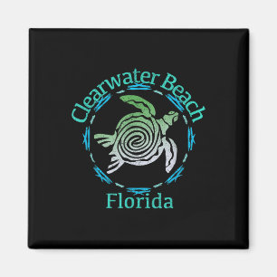 Clearwater Beach Tribal Turtle Gift Magneet
