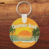 Clearwater Beach,  zonsondergang van Florida Sleutelhanger (Voorkant)