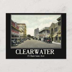Clearwater FL, Florida, Vintage Briefkaart