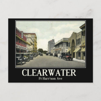 Clearwater FL, Florida, Vintage Briefkaart