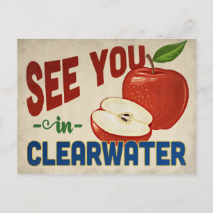 Clearwater Florida Apple - Vintage Travel Briefkaart