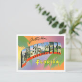 Clearwater, Florida Big Letters Briefkaart (Staand voorkant)