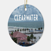 Clearwater Florida foto van het strand Keramisch Ornament (Links)