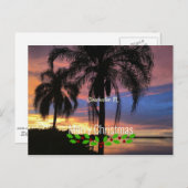 Clearwater, Florida Kerstgroet Briefkaart (Voorkant / Achterkant)