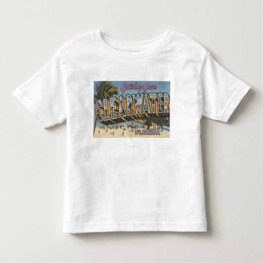 Clearwater, Florida - Large Letter Scenes 2 Kinder Shirts (Voorkant)