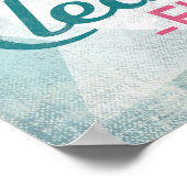 Clearwater Florida Pink Flamingo Retro Poster (Hoek)