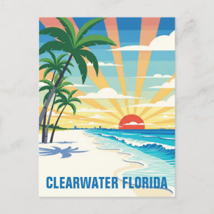 Clearwater Florida Reizen Briefkaart