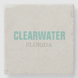 Clearwater Florida strand stijl stenen coaster Onderzetter