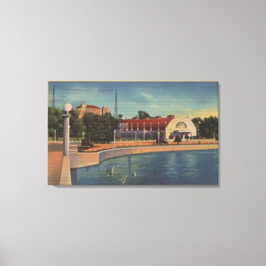 Clearwater, Florida - Uitzicht van Municipal Canvas Afdruk (Voorkant)