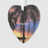 Clearwater, landschapsfoto van Florida Ornament (voorkant)