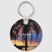 Clearwater, landschapsfoto van Florida Sleutelhanger (Achterkant)