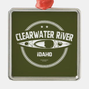 Clearwater River Idaho Kayaking Metalen Ornament
