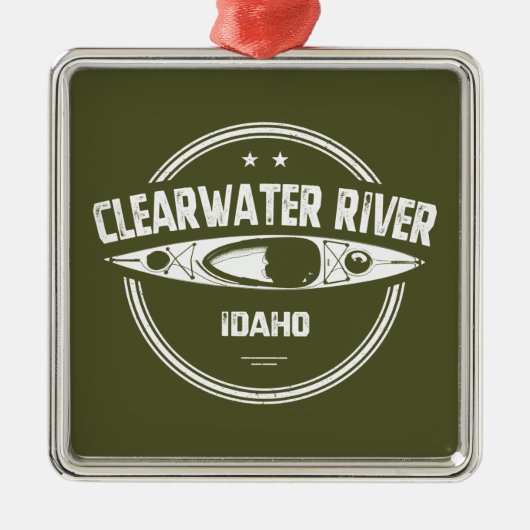 Clearwater River Idaho Kayaking Metalen Ornament (Voorkant)