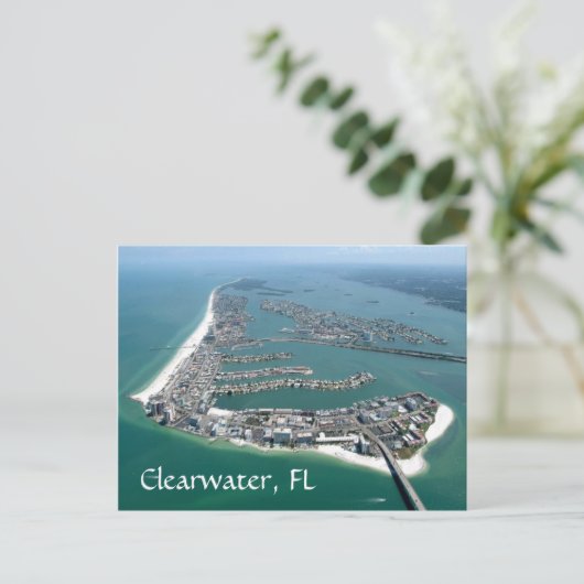 Clearwater vue Floride depuis une carte postale av (Debout devant)