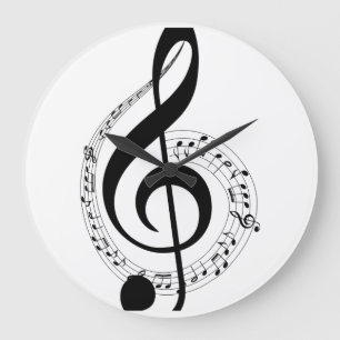 Clef 10,75" ronde acrylclicke klok