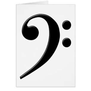 Clef basse - symbole de musique de clef de F