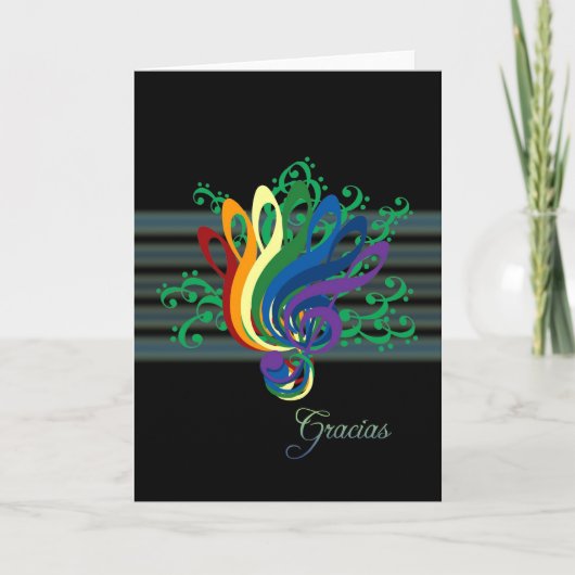 Clef Bouquet Merci en espagnol (Devant)