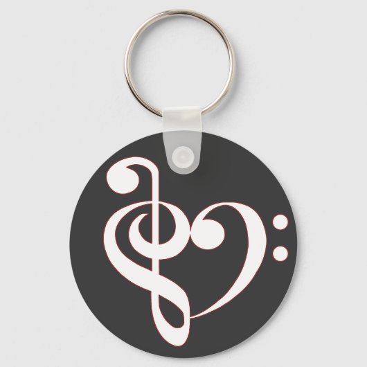 Clef Heart Keychain (Voorkant)