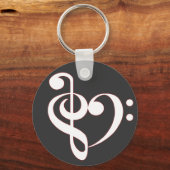 Clef Heart Keychain (Voorkant)