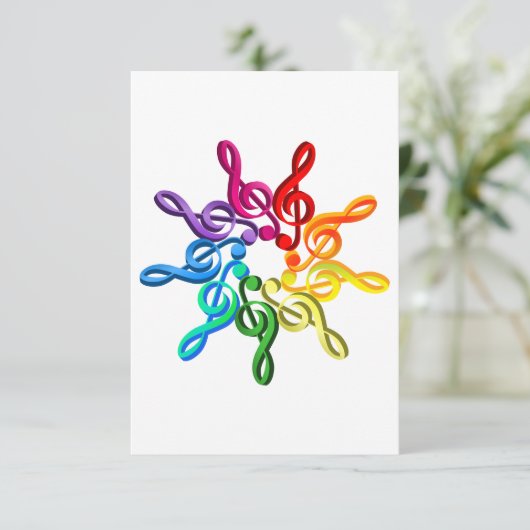 Clefs de Trebel dans des invitations d'un motif (Debout devant)