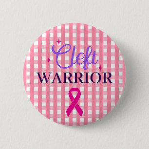 Cleft Lip en Gehemelte Bewustzijn, Cleft Warrior Ronde Button 5,7 Cm