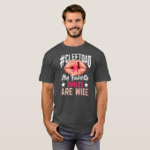 Cleft Palate Lip Dad glimlacht sterk bewustzijn T-shirt (Voorkant volledig)