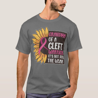 Cleft Palate Lip Grandma Strong Awareness T-shirt