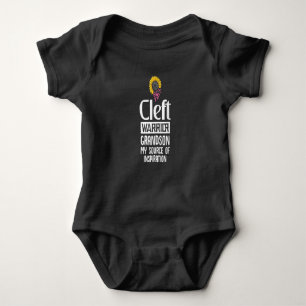 Cleft Palate Lip Grandson Strong Awareness Gift Romper