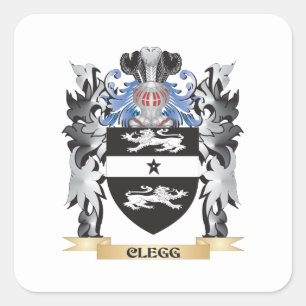 Clegg Wapenschild - Family Crest Vierkante Sticker