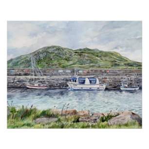 Cleggan Harbour, Connemara, Galway Glanzende Poste Perfect Poster