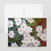 Clematis, 1887 schilderij van Monet, Briefkaart (Voorkant / Achterkant)