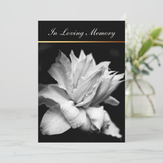 Clematis 1c Faire-part funéraire (Debout devant)