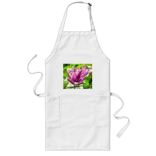 Clematis apron lang schort (Voorkant)