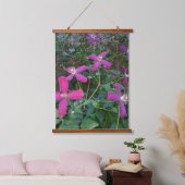 Clematis bloem hangend wandkleed (Slaapkamer)