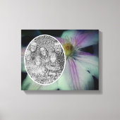 Clematis Bloemblaadjes Creëer Uw Eigen Foto Canvas Afdruk (Voorkant)