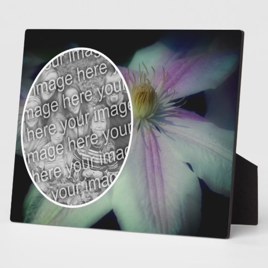 Clematis Bloemblaadjes Creëer Uw Eigen Foto Fotoplaat (Zijkant)