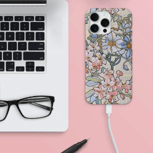 Clematis Flowering Vine Alphonse Mucha iPhone 16 Pro Max Hoesje