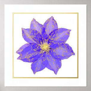 Clematis Folie Accent Print Poster