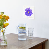 Clematis Folie Accent Print Poster (Laag (Keuken))