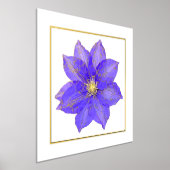 Clematis Folie Accent Print Poster (Laagn)