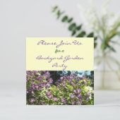 Clematis Garden Party Invitation Kaart (Staand voorkant)