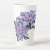 Clematis Paars Latte Mok (Voorkant)