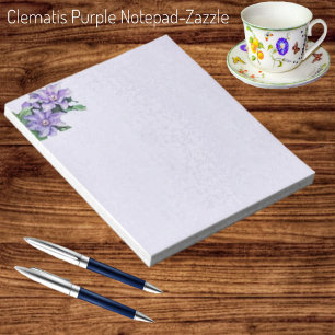 Clematis Paars Notitieblok