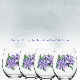 Clematis Paars Wijnglas Zonder Voet