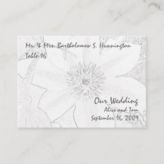 Clematis-Plaatskaarten Plaatskaartje (Voorkant)