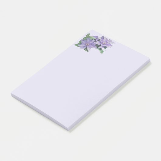 Clematis Purple Post-It Notes (Incliné)