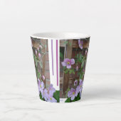 Clematis rose Fleurs Latte Mug (Devant)