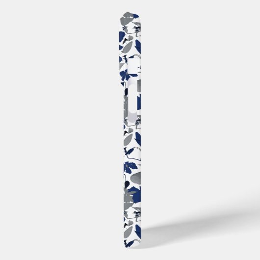 Clematis Vine Blue Waterverf Bloemen Case-Mate iPhone Case (Achterkant / Links)