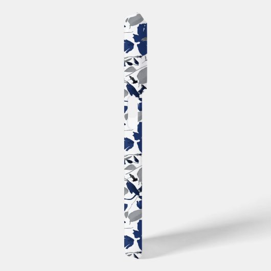 Clematis Vine Blue Waterverf Bloemen Case-Mate iPhone Case (Achterkant / Rechts)