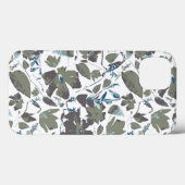 Clematis Vine Waterverf Groen Blauw Bloemen Case-Mate iPhone Case (Achterkant (horizontaal))
